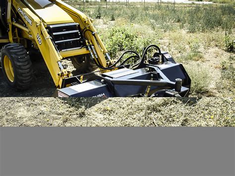 skid steer with flail mower